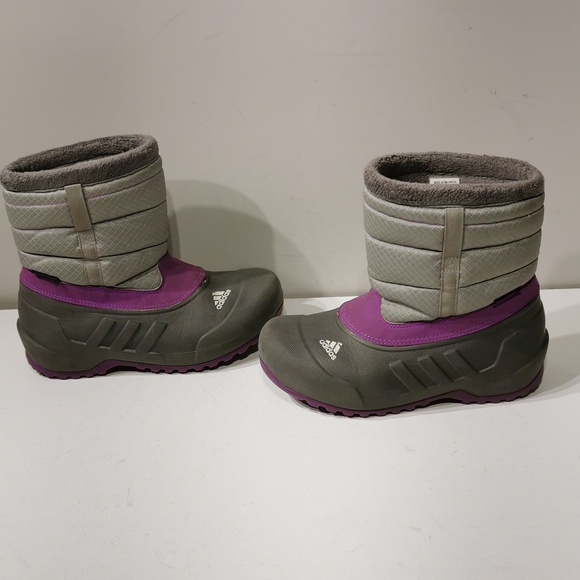 Adidas Winterfun Primaloft Lined Waterproof Pull On Snow Boot Girl's - Picture 2 of 6